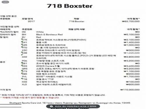 포르쉐 718 박스터 2.0 사진 20