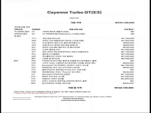 포르쉐 카이엔(PO536) 4.0 터보 GT 쿠페 사진 10